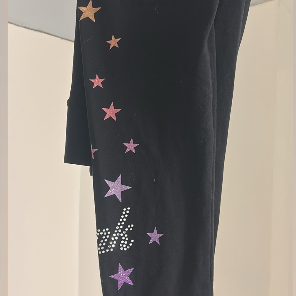 PINK Victoria's Secret Black Star Leggings